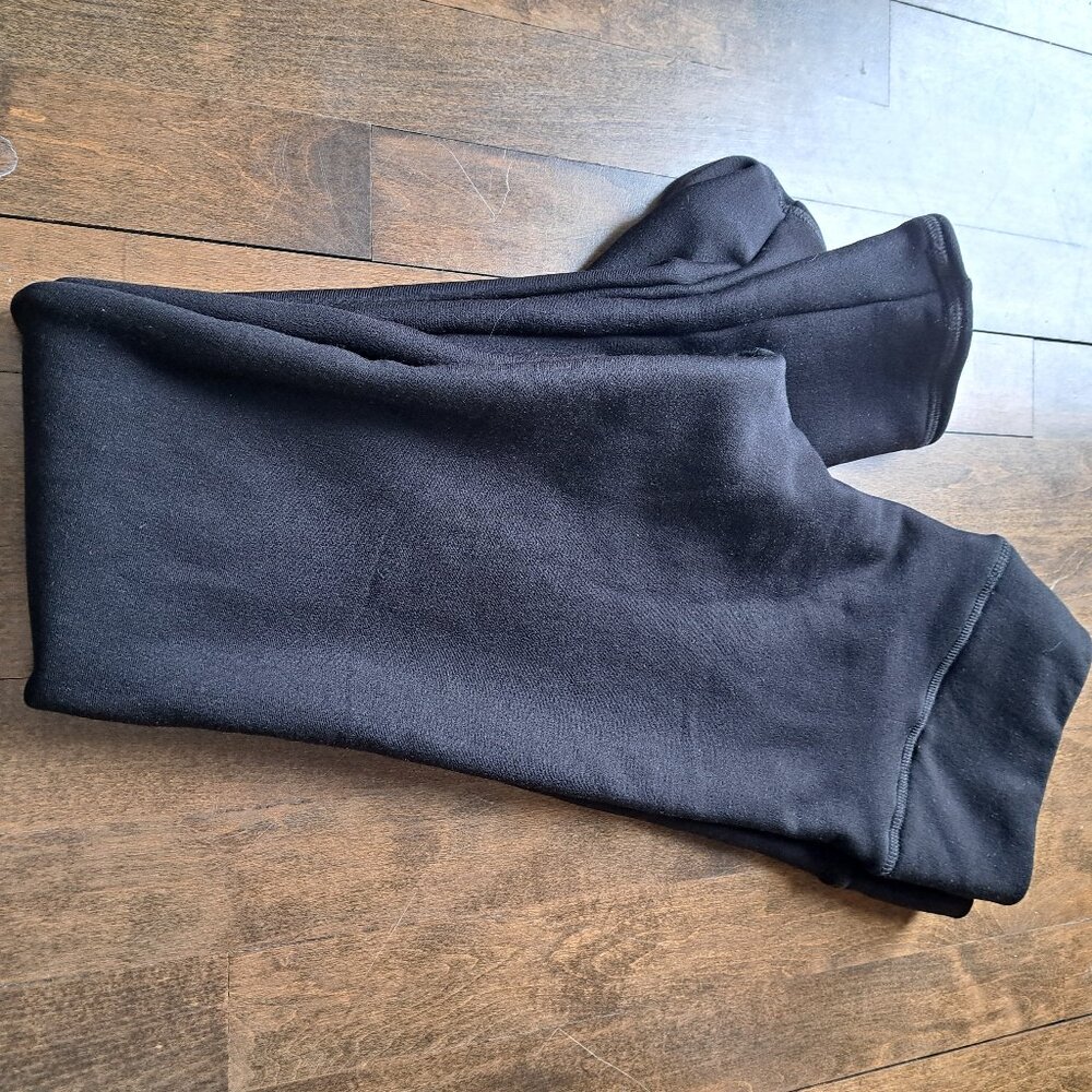 Nwt Mondor black fleece polartec figure skating pants women adult large 4450